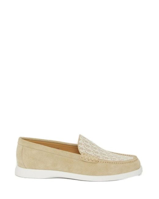 Dior White Granville Slip-on Loafers for men