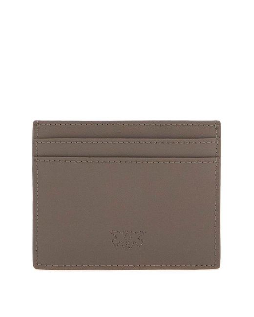 Pinko Brown Love Birds Card Holder