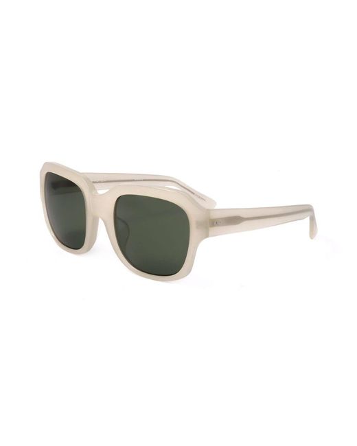 Linda Farrow Green X Dries Van Noten Square Frame Sunglasses