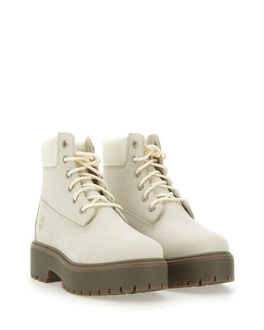 Timberland White Boots