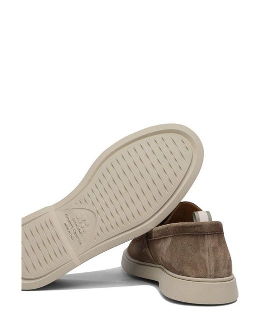 Officine Creative Brown Slip-On Loafers for men