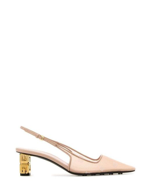 Givenchy Pink Light Mesh G Cube Pumps