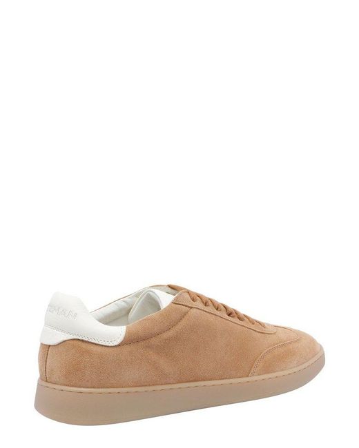 Stuart Weitzman Brown Banner Low-Top Sneakers for men