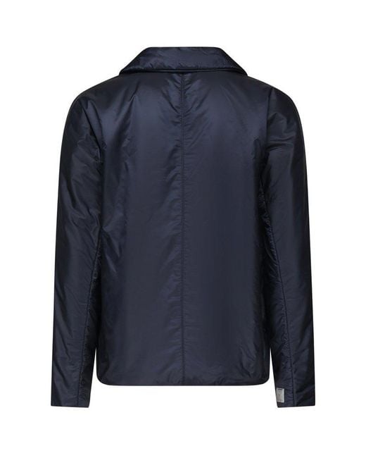 Max Mara Blue Button-Up Coat