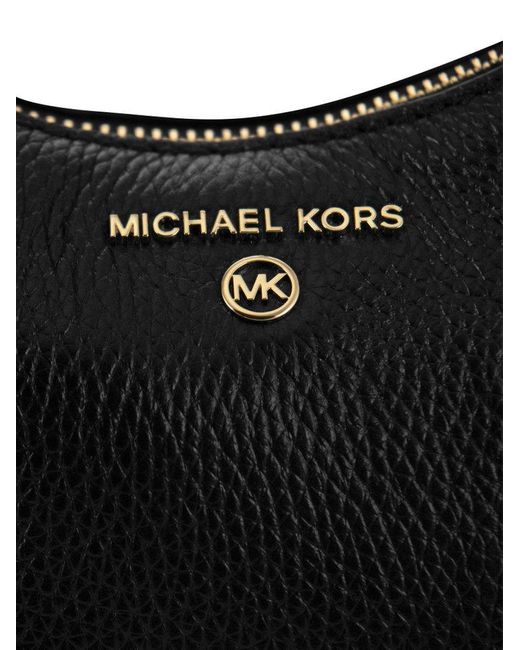 MICHAEL Michael Kors Black Small Shoulder Bag In Grained Leather