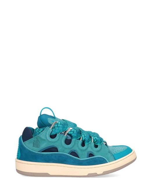 Lanvin Blue Curb Low-top Chunky Sneakers for men