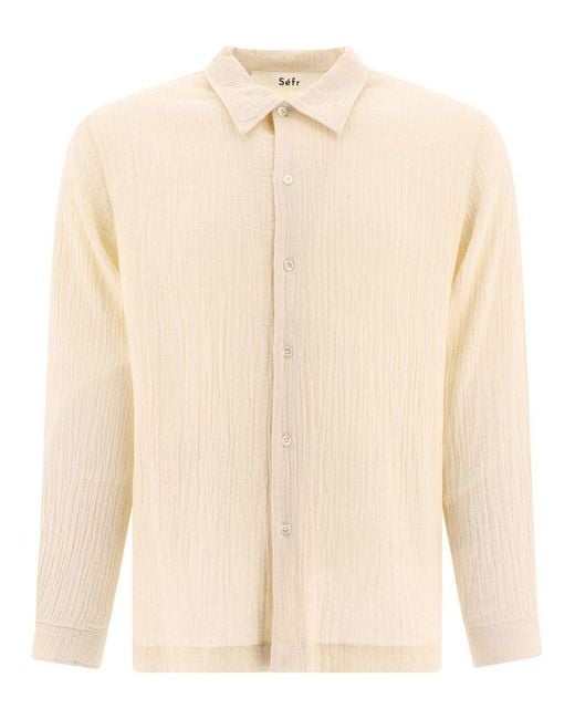 Séfr Ripley Shirt in Natural for Men | Lyst