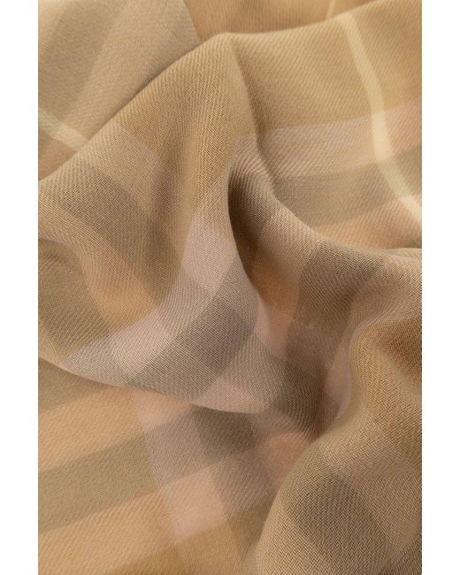 Burberry Natural Wool Scarf,