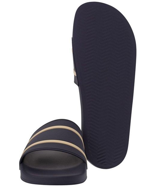 Brunello Cucinelli Black Striped Pattern Slippers for men