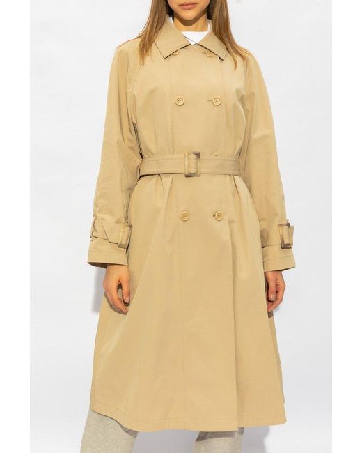 Emporio Armani Natural Trench Coat With Belt,
