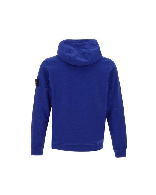 Stone Island Blue Cotton Sweatshirt for men