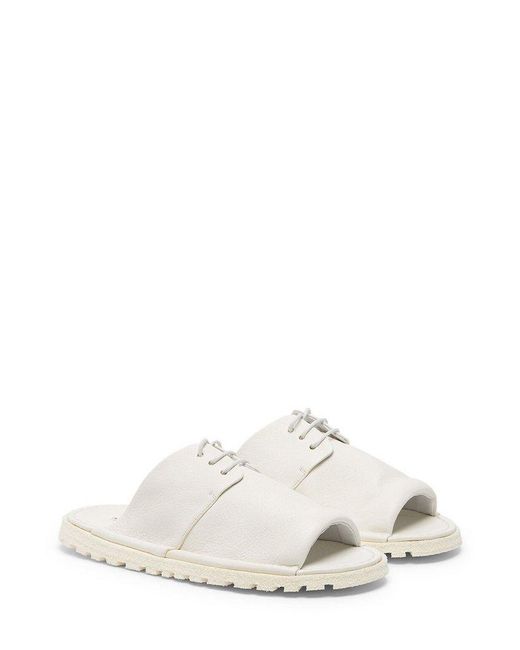 Marsèll White Sanpomice Lace-up Sandals for men