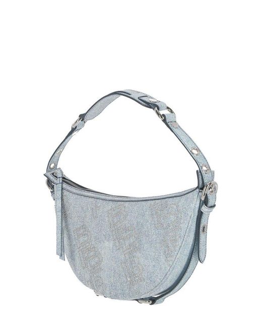 By Far Metallic Gib Stud-Embellished Shoulder Bag