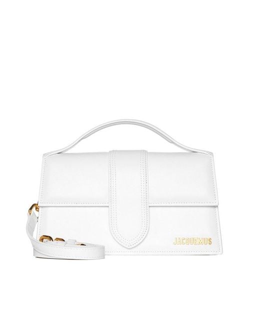 Jacquemus White Le Grand Bambino Logo Plaque Shoulder Bag