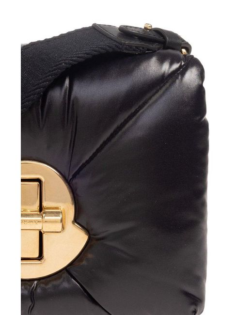 Moncler Black 'puf Mini' Shoulder Bag,