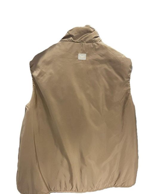 Weekend by Maxmara Brown Yoro Zip-Up Drawstring Gilet