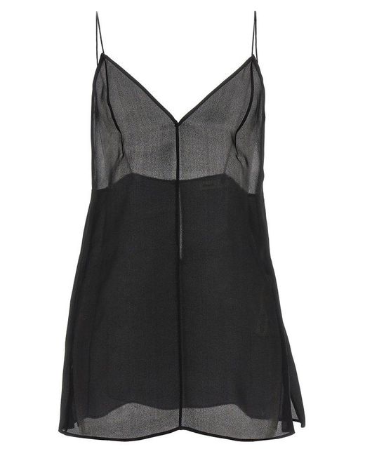 Khaite Black Talsie Top