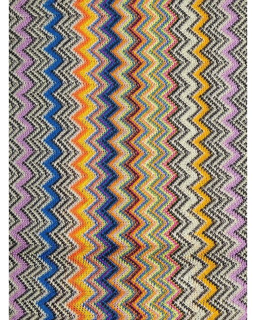 Missoni Multicolor Zigzag-woven Fringed-edge Scarf