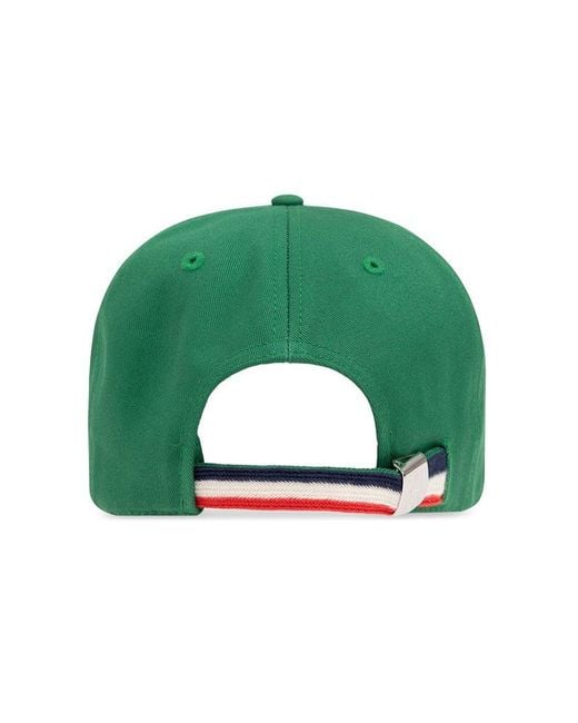 Moncler Green Baseball Cap for men