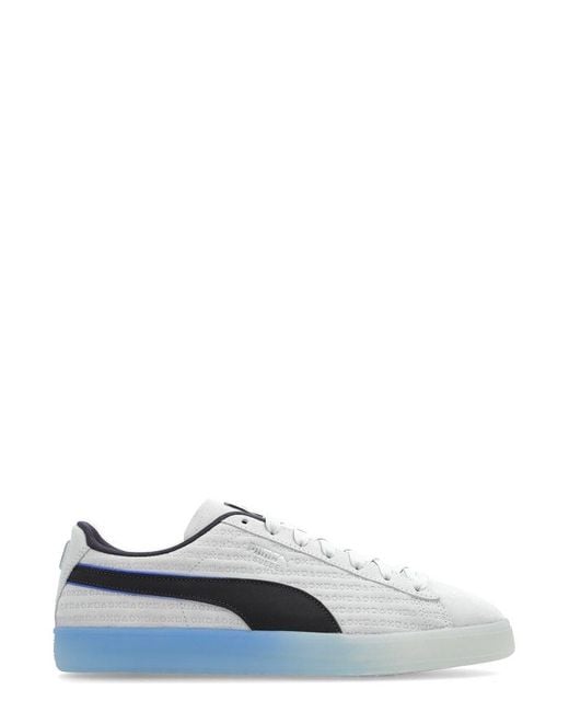 PUMA Gray X Playstation Round-toe Lace-up Sneakers for men