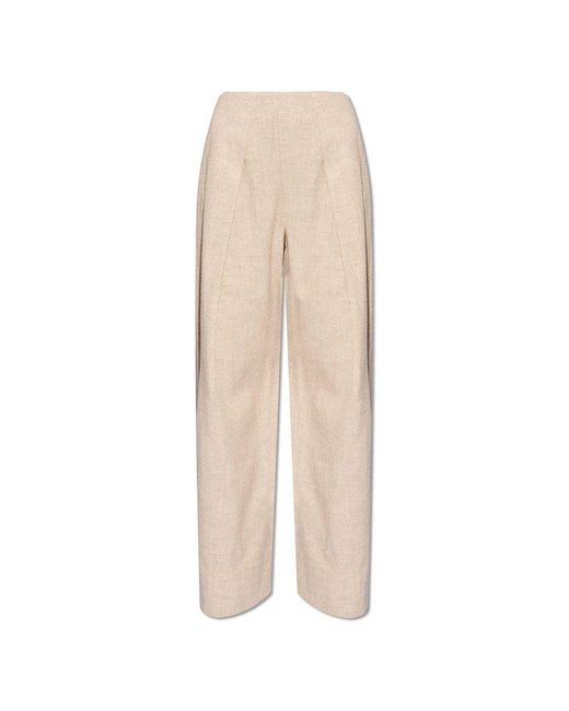Cult Gaia White Pompori' Loose-fitting Trousers,