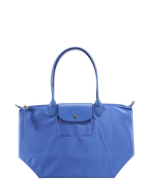 Longchamp Blue Le Pliage Néo Large Shoulder Bag