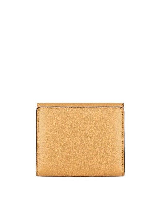 Chloé Leather Marcie Long Wallet in Natural Womens Accessories Wallets and cardholders 