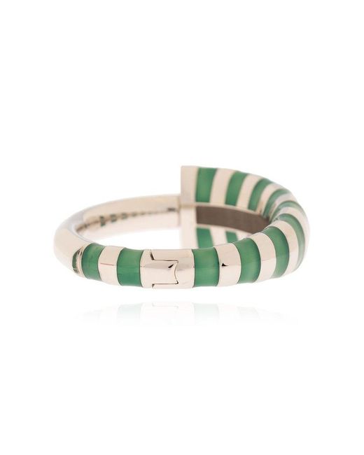 Ferragamo Green Enamelled Bracelet