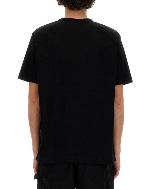Junya Watanabe Black T-Shirt With Print for men