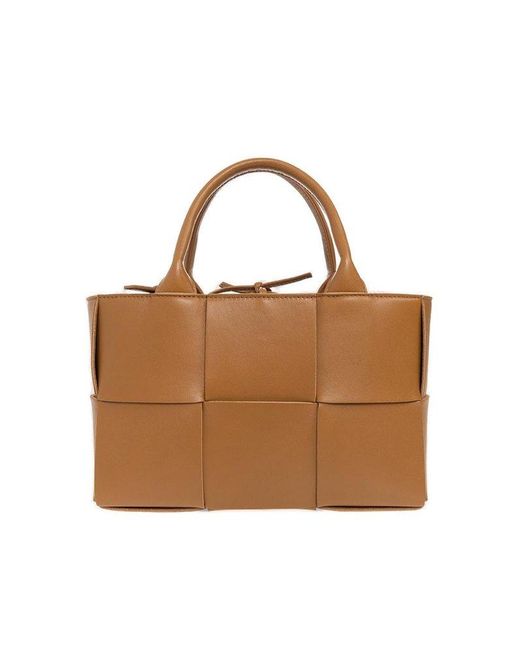Bottega Veneta Brown Arco Mini Shopper Bag