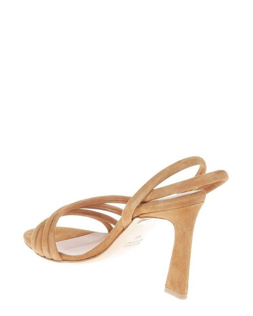 Anna F. Brown Ankle-Strap Open-Toe Sandals