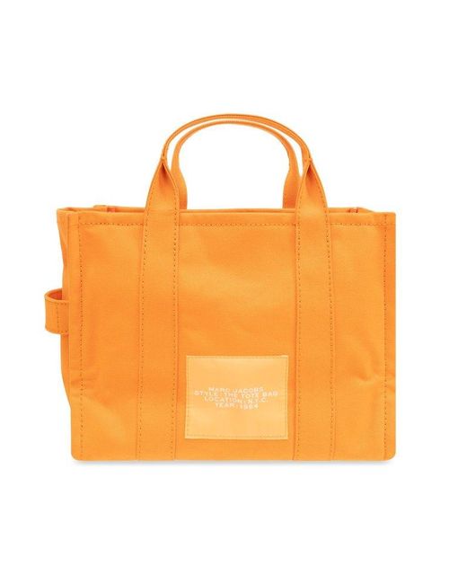 【関税込み】The Medium Tote - Marc Jacobs - Cotton - Orange Marc Jacobs The Tote Bag Medium in Orange | Lyst