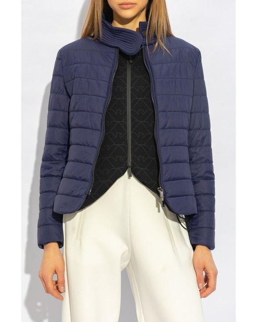Emporio Armani Blue Quilted Jacket,