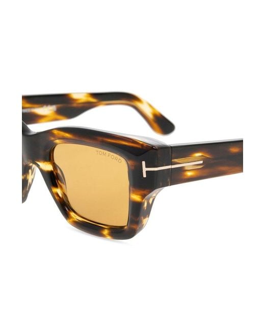Tom Ford Natural Ilias Square Frame Sunglasses for men