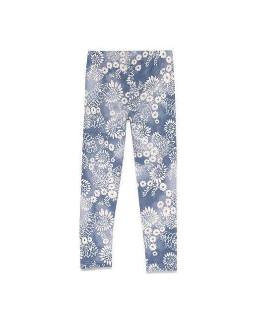Ralph Lauren Blue Floral Patterned Leggings