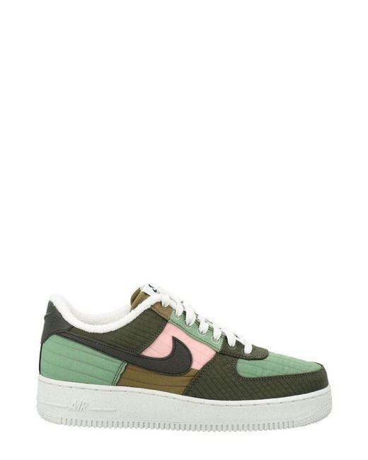 Nike Green Air Force 1 Colour-block Sneakers