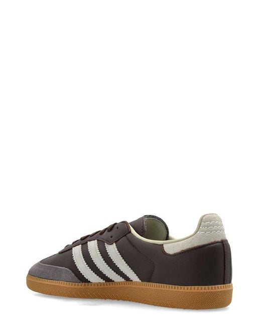 Adidas Originals Brown Samba Og Low-Top Sneakers for men