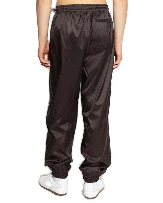Ferragamo Black Silk Trousers for men