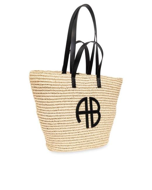 Anine Bing Natural ‘Palermo’ Shopper Bag