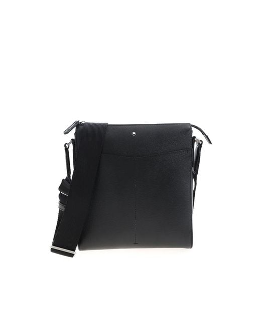 Montblanc Black Sartorial Small Envelope Messenger Bag for men
