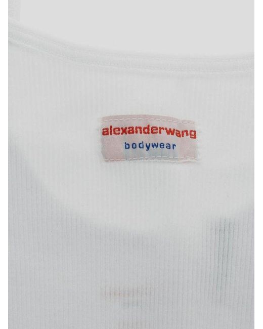 Alexander Wang Gray Ribbed Knit Seamless Cami Tank Top