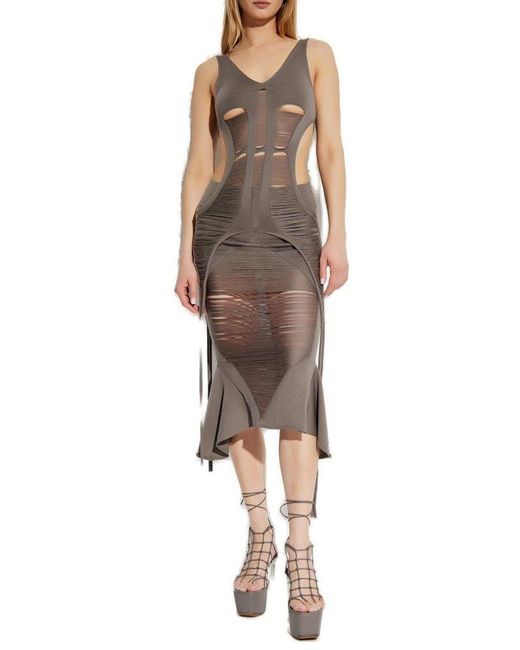 Rick Owens Gray Wool Top Tanja Long