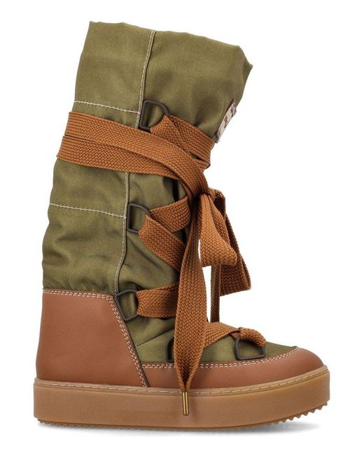 See By Chloé Naina Laced Kneehigh Boots in Green Lyst Canada