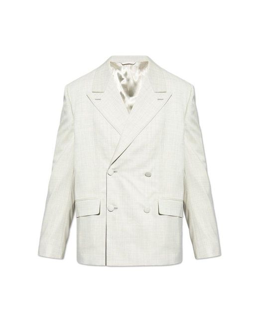 Givenchy White Double-breasted Blazer, for men