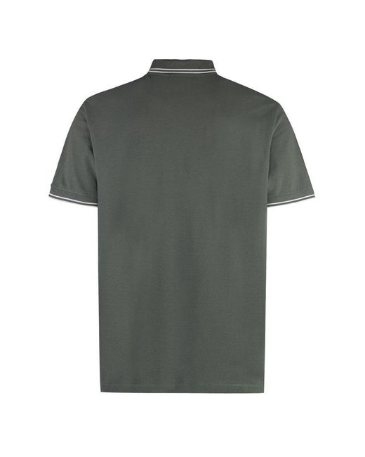 Stone Island Green Short Sleeve Cotton Polo Shirt for men