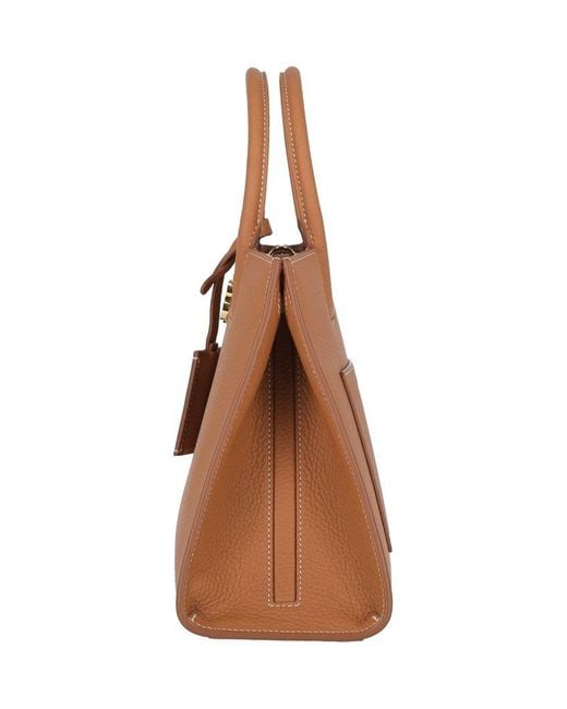 Burberry Brown Mini Leather Frances Tote Bag