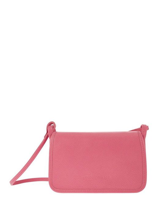 Longchamp Pink Le Foulonne - Wallet On Chain