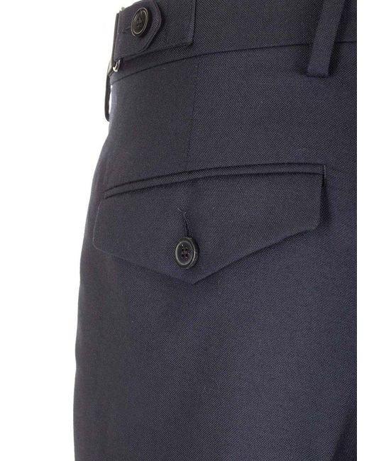 Dries Van Noten Blue "philip" Trousers In Wool Toile for men