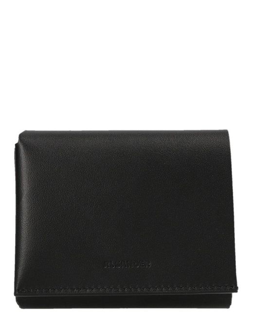 Jil Sander Origami Wallet in Black for Men | Lyst