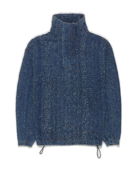 DIESEL Blue D-Flow Denim Anorak Jacket